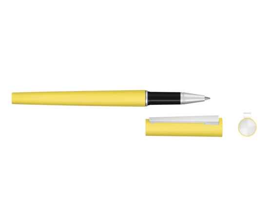 Ручка металлическая роллер Brush R GUM soft-touch с зеркальной гравировкой, 188019.04, Цвет: желтый, изображение 2
