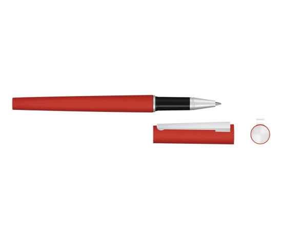 Ручка металлическая роллер Brush R GUM soft-touch с зеркальной гравировкой, 188019.01, Цвет: красный, изображение 2