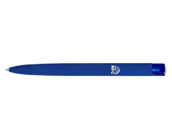 Ручка пластиковая шариковая трехгранная Trinity K transparent Gum soft-touch с чипом передачи информации NFC, 187926NFC.22, Цвет: темно-синий, изображение 2