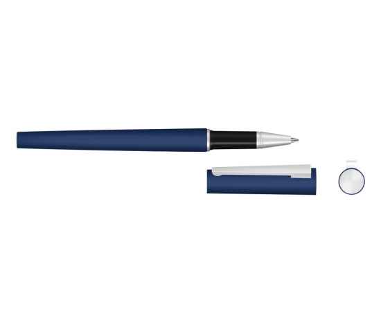 Ручка металлическая роллер Brush R GUM soft-touch с зеркальной гравировкой, 188019.22, Цвет: темно-синий, изображение 2