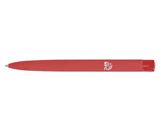 Ручка пластиковая шариковая трехгранная Trinity K transparent Gum soft-touch с чипом передачи информации NFC, 187926NFC.01, Цвет: красный, изображение 2