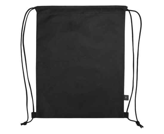 Рюкзак-мешок Reviver из нетканого переработанного материала RPET, 590607, Цвет: черный, изображение 4