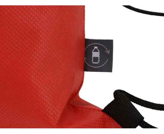 Рюкзак-мешок Reviver из нетканого переработанного материала RPET, 590601, Цвет: красный, изображение 3