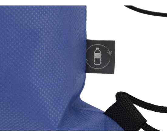 Рюкзак-мешок Reviver из нетканого переработанного материала RPET, 590602, Цвет: синий, изображение 3