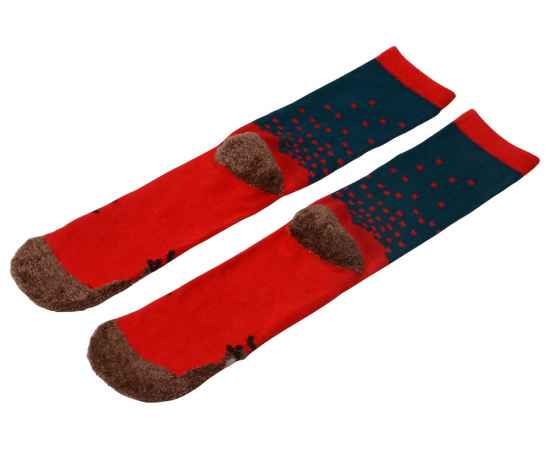 Набор носков с рождественской символикой, 2 пары, 40-43, 869101, Цвет: красный, Размер: 40-43, изображение 5