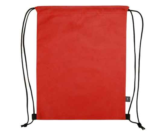 Рюкзак-мешок Reviver из нетканого переработанного материала RPET, 590601, Цвет: красный, изображение 4