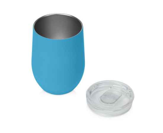 Вакуумная термокружка Sense Gum, soft-touch, 827413, Цвет: голубой, Объем: 370, изображение 2
