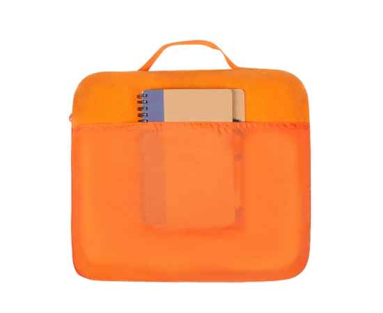 Плед для путешествий Flight в чехле с ручкой и карманом, 833218, Цвет: оранжевый, изображение 5
