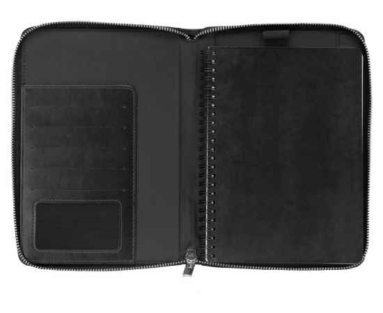Бизнес-блокнот на молнии А5 Fabrizio с RFID защитой, 335607, Цвет: черный, изображение 7