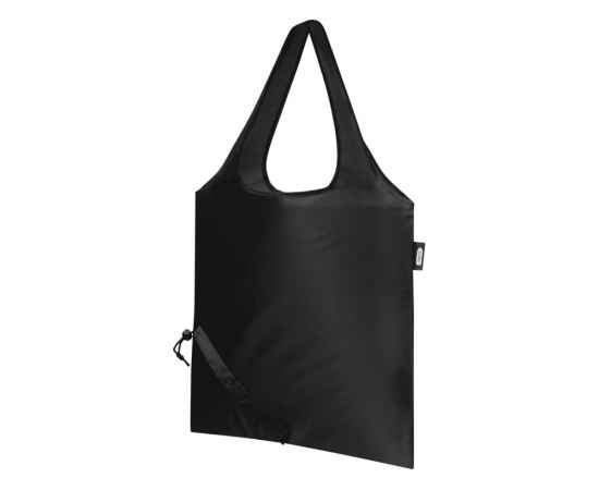 Складная эко-сумка Sabia из вторичного ПЭТ, 12054190, Цвет: черный, изображение 4