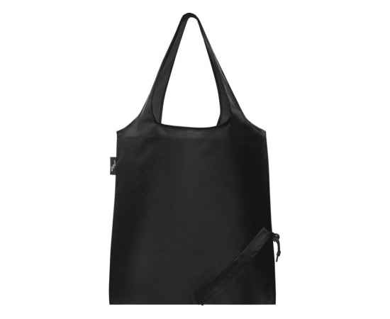 Складная эко-сумка Sabia из вторичного ПЭТ, 12054190, Цвет: черный, изображение 3