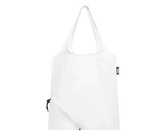 Складная эко-сумка Sabia из вторичного ПЭТ, 12054101, Цвет: белый, изображение 2