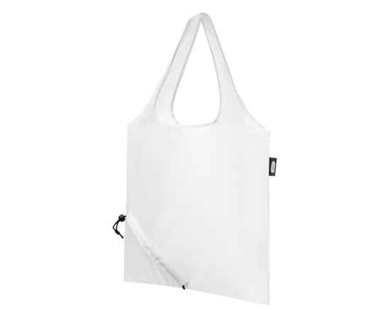 Складная эко-сумка Sabia из вторичного ПЭТ, 12054101, Цвет: белый, изображение 4