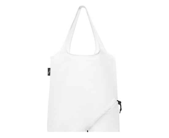 Складная эко-сумка Sabia из вторичного ПЭТ, 12054101, Цвет: белый, изображение 3