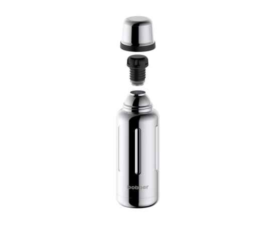 Вакуумный термос Flask, 1 л, 1000 мл, 189500, Цвет: серебристый, Объем: 1000, Размер: 1000 мл, изображение 3