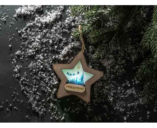 Новогодняя подвеска с подсветкой Звезда, 625336, изображение 9