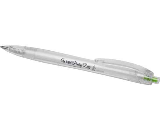 Ручка шариковая Honua из переработанного ПЭТ, 10775761, Цвет: зеленый,прозрачный, изображение 3