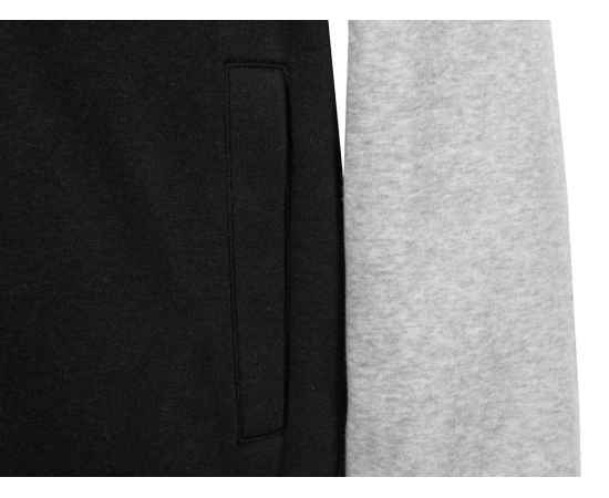 Бомбер Oxford, унисекс, S, 806599S, Цвет: черный,серый меланж, Размер: S, изображение 14