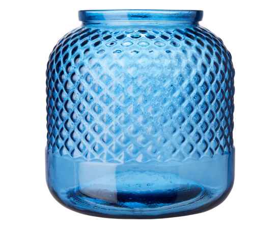 Подсвечник Estar из переработанного стекла, 11322652, Цвет: синий прозрачный, изображение 2