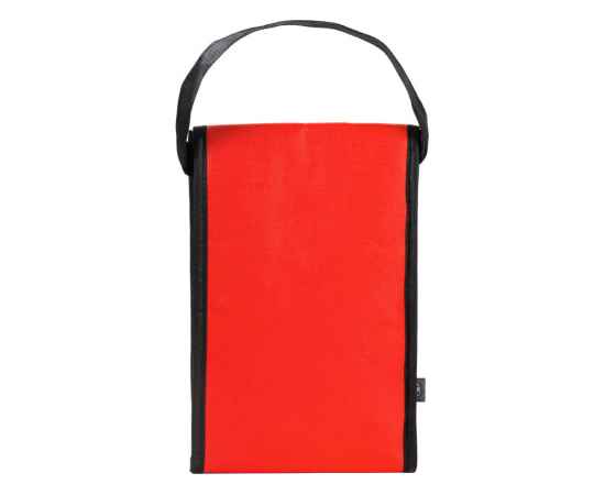 Сумка-холодильник Reviver на липучке из нетканого переработанного материала RPET, 590301, Цвет: красный, изображение 4