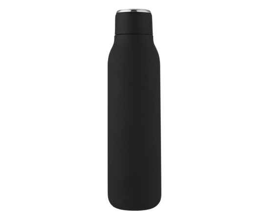 Бутылка с вакуумной изоляцией и металлической петлей Marka, 10067290, Цвет: черный, Объем: 600, изображение 2