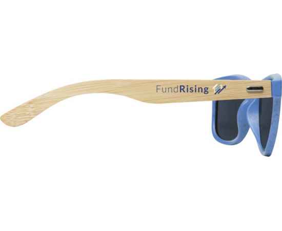 Солнцезащитные очки Sun Ray с бамбуковой оправой, 12700552, Цвет: синий, изображение 4