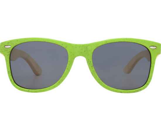 Солнцезащитные очки Sun Ray с бамбуковой оправой, 12700563, Цвет: лайм, изображение 2