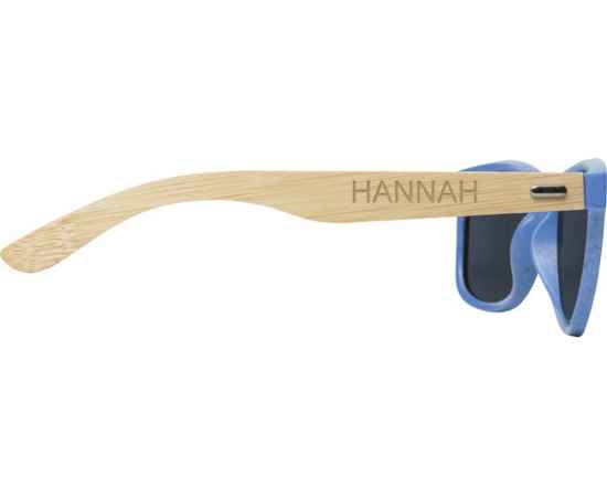Солнцезащитные очки Sun Ray с бамбуковой оправой, 12700552, Цвет: синий, изображение 5