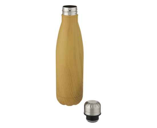 Бутылка Cove с вакуумной изоляцией и деревянным принтом, 10068306, Цвет: натуральный, Объем: 500, изображение 3