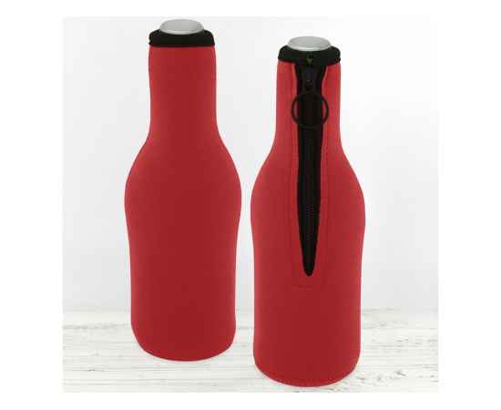 Чехол для бутылок Fris из переработанного неопрена, 11328721, Цвет: красный, изображение 6