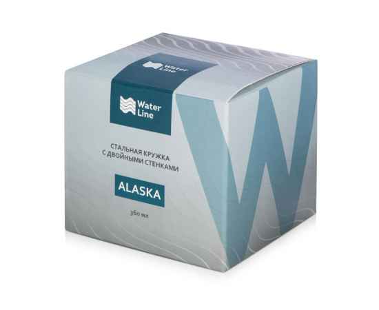 Стальная кружка с двойными стенками Alaska, 815006, Цвет: белый, Объем: 360, изображение 8