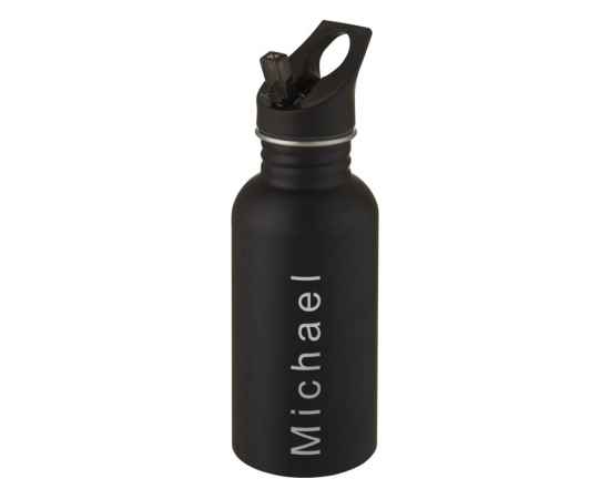 Бутылка спортивная из стали Lexi, 500 мл, 10069590, Цвет: черный, Объем: 500, изображение 5