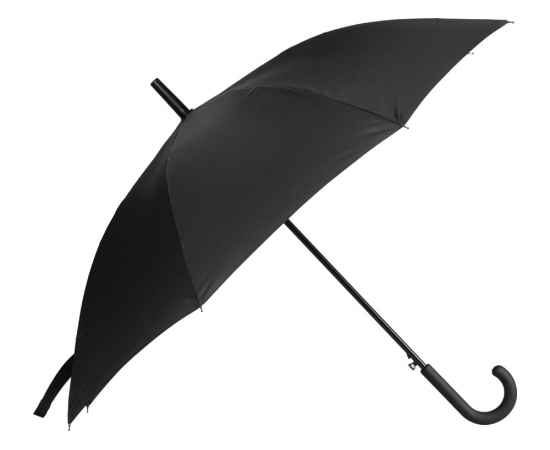 Зонт-трость Reviver  с куполом из переработанного пластика, 906607, Цвет: черный, изображение 3