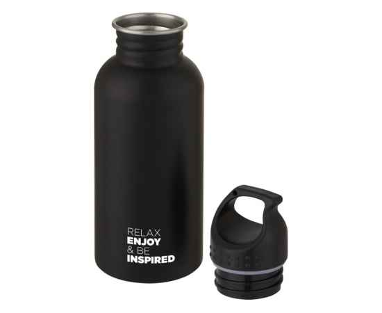 Бутылка спортивная из стали Luca, 500 мл, 10069990, Цвет: черный, Объем: 500, изображение 4