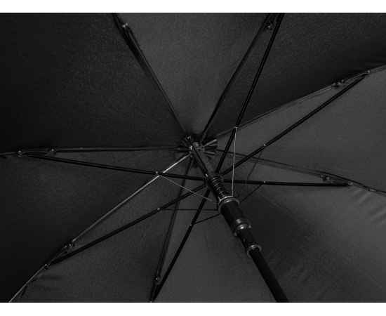 Зонт-трость Reviver  с куполом из переработанного пластика, 906607, Цвет: черный, изображение 5