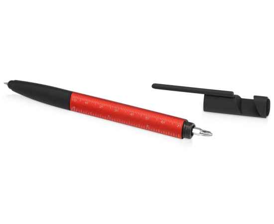 Ручка-стилус пластиковая шариковая Multy, 71532.01, Цвет: красный,черный, изображение 6