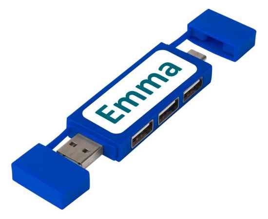 12425153 Двойной USB 2.0-хаб Mulan, Цвет: синий, изображение 6