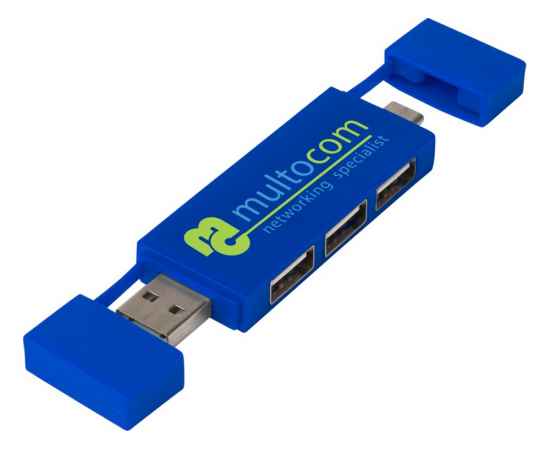 12425153 Двойной USB 2.0-хаб Mulan, Цвет: синий, изображение 5