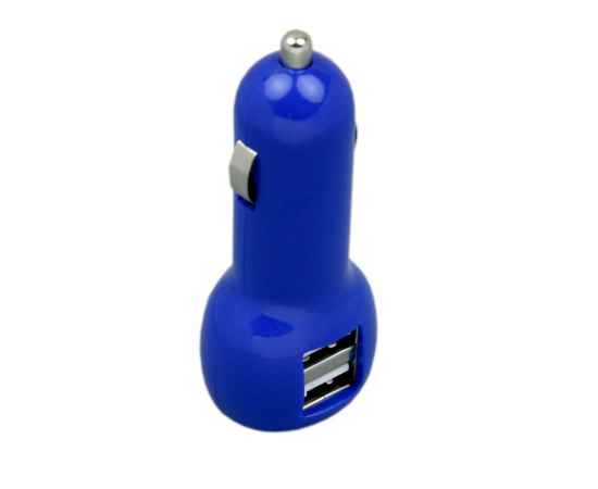 Автомобильная зарядка на 2 USB порта, 6620.02, Цвет: синий, изображение 3