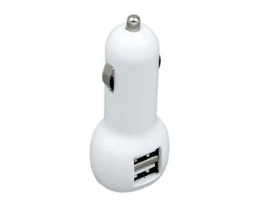 Автомобильная зарядка на 2 USB порта, 6620.06, Цвет: белый, изображение 3
