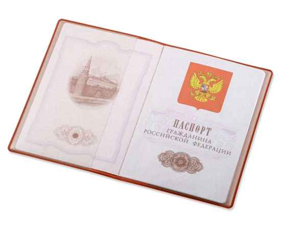Обложка для паспорта Favor, 113318, Цвет: оранжевый, изображение 2