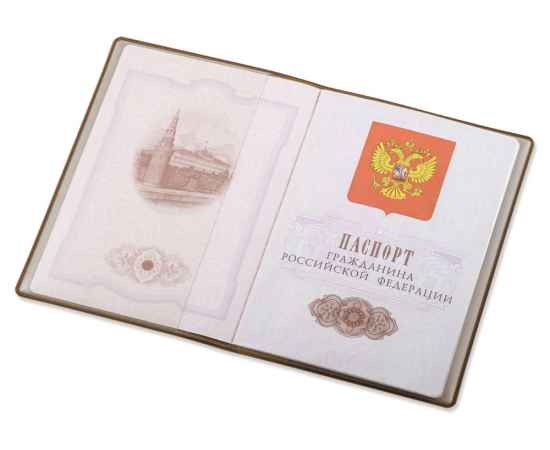 Обложка для паспорта Favor, 113316, Цвет: серый меланж, изображение 2