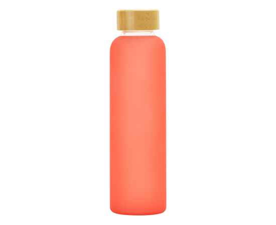 Стеклянная бутылка с бамбуковой крышкой Foggy, 600 мл, 828701, Цвет: красный, Объем: 600, изображение 3