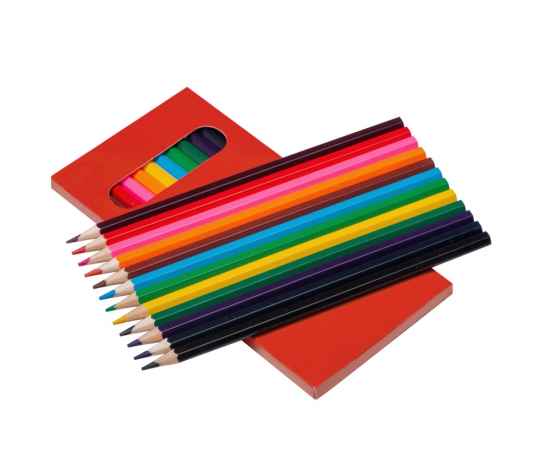 Набор из 12 шестигранных цветных карандашей Hakuna Matata, 14004.01, Цвет: красный,разноцветный, изображение 2
