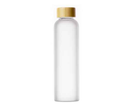 Стеклянная бутылка с бамбуковой крышкой Foggy, 600 мл, 828700, Цвет: серый, Объем: 600, изображение 3