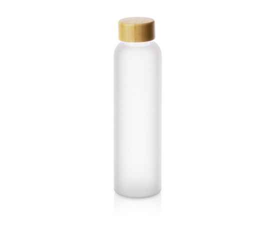 Стеклянная бутылка с бамбуковой крышкой Foggy, 600 мл, 828700, Цвет: серый, Объем: 600