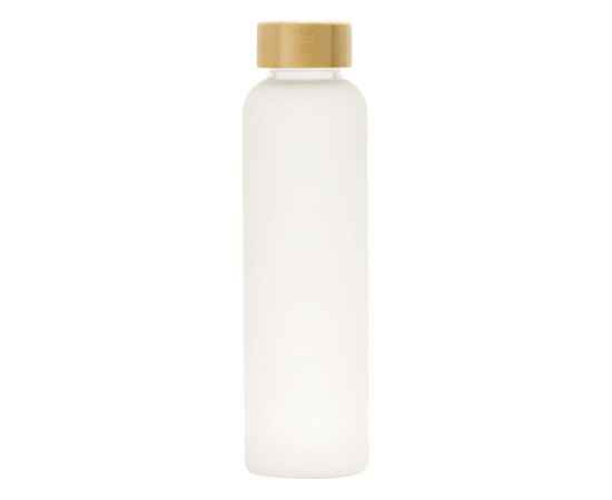 Стеклянная бутылка с бамбуковой крышкой Foggy, 600 мл, 828706, Цвет: белый, Объем: 600, изображение 3
