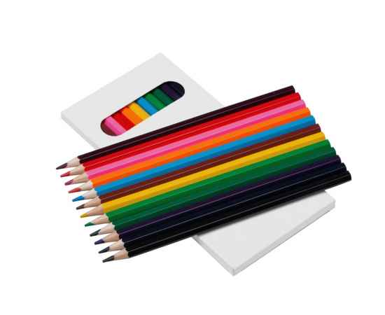 Набор из 12 шестигранных цветных карандашей Hakuna Matata, 14004.06, Цвет: белый,разноцветный, изображение 2