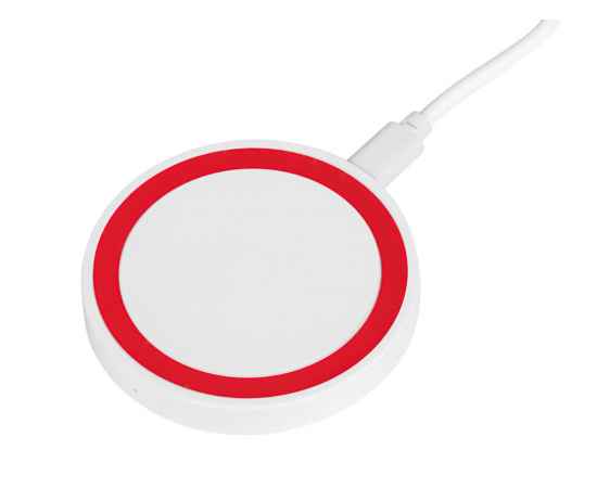 Беспроводное зарядное устройство Dot, 5 Вт, 5-13426403, Цвет: белый,красный, изображение 3