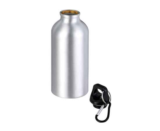 Бутылка Hip S с карабином, 400 мл, 5-10000202, Цвет: серебристый, Объем: 400, изображение 2